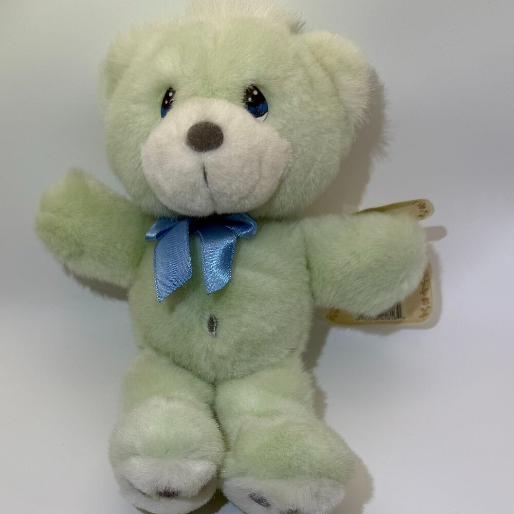 Precious Moments May Emerald Bear Plush 1997 Enesco Green Teddy w/ Tag 9"